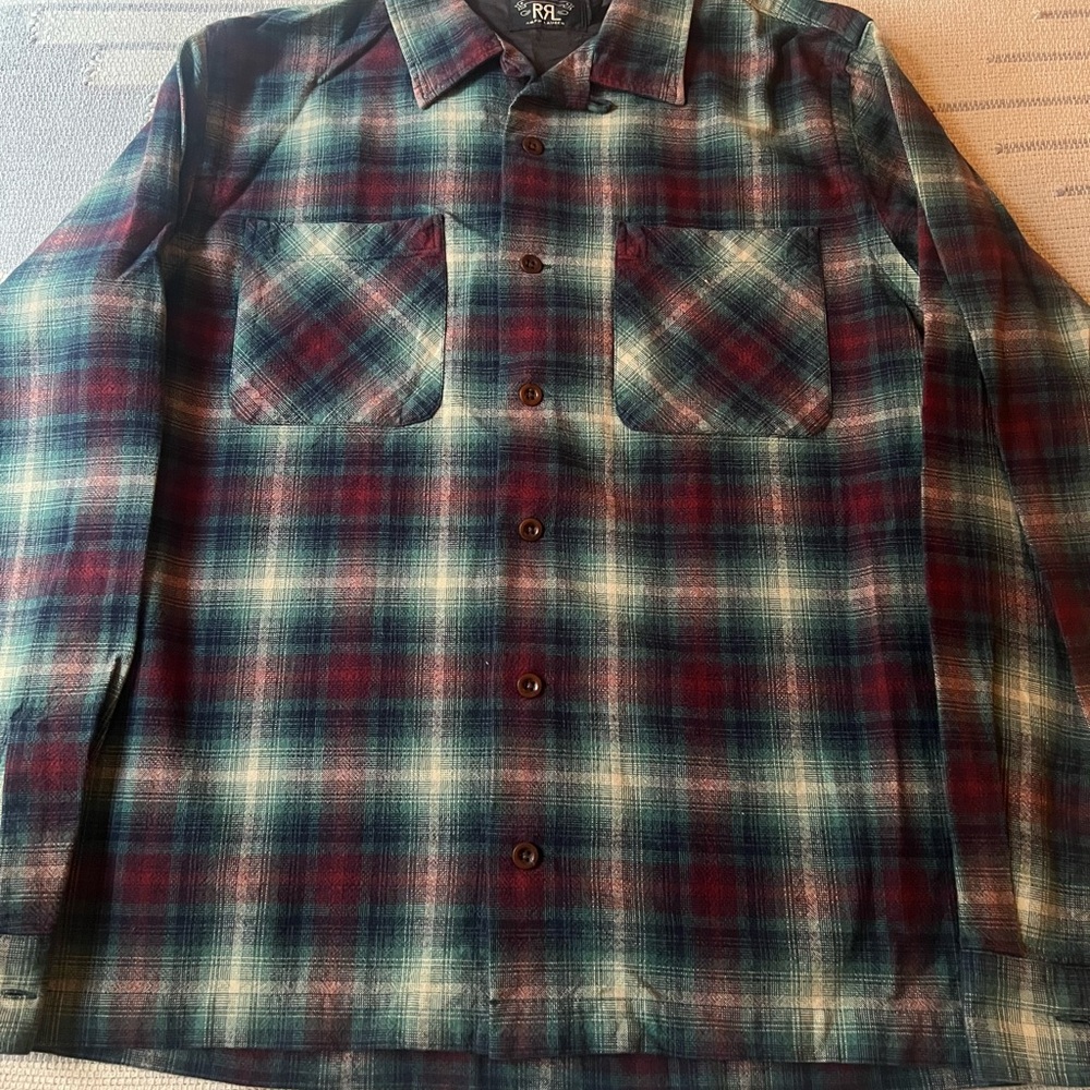 Ralph Lauren Double RL Red and Blue Plaid Shirt